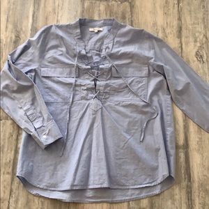 Madewell M linen blouse